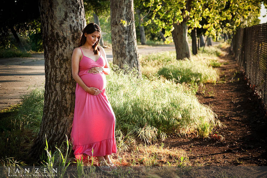 Outdoor maternity portrait in the park