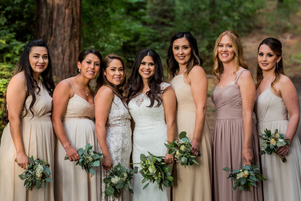 Portrait of bridesmaids at Paradise Springs
